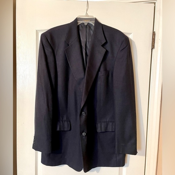 Brooks Brothers Other - Brooks Brothers Men's Sport Coat Blazer Two Button Navy Wool Size 44L Classic